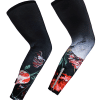 Beenwarmers fietsen zwart met bloemen