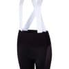 zwarte wielerbroek voor dames met rits