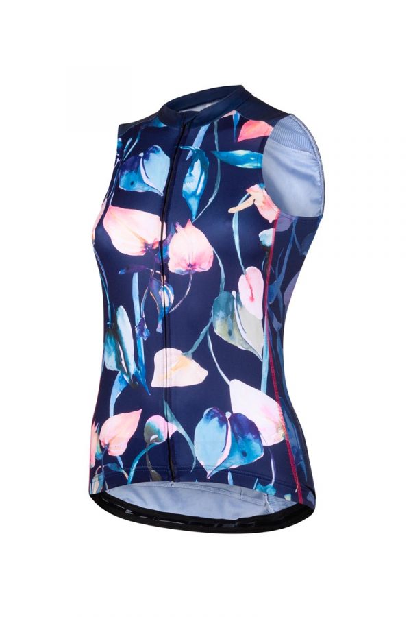 mouwloos-fietsshirt-dames-bloemenprint-night-lilies