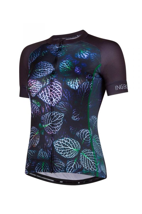 zwart-groen-fietsshirt-dames-lush-leaves