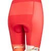 korte dames fietsbroek met zalmroze elastieken met kraanvogel print
