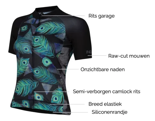 dames fietsshirt ingeklikt technische details pro model