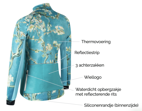 winter dames wielerjack ingeklikt eigenschappen