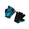 dames fietshandschoenen met pauwenprint