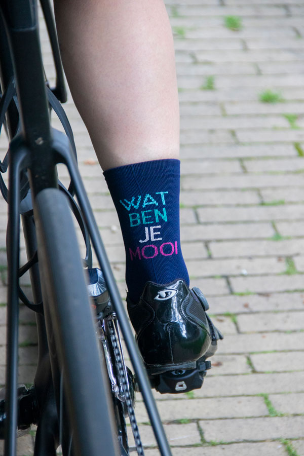 Beperking warm regelmatig Donkerblauwe fietssokken voor dames | WAT BEN JE MOOI