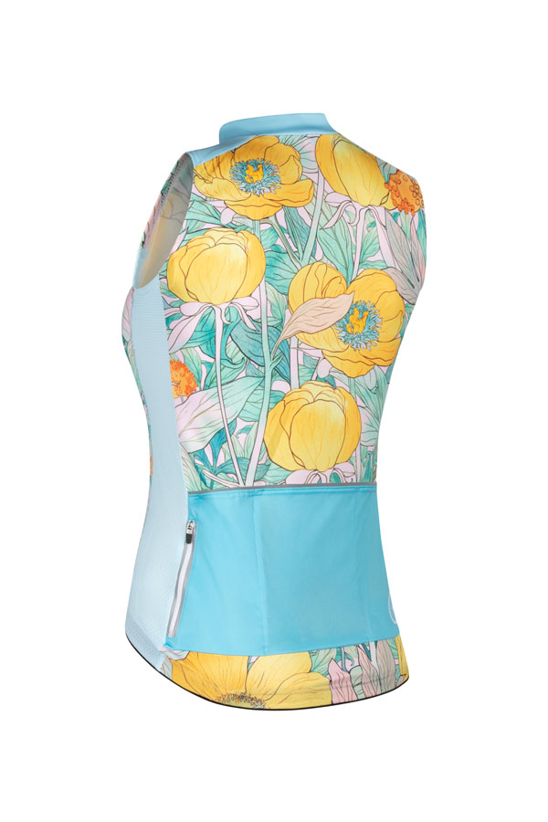 geel-blauw-dames-wielershirt-zonder-mouwen