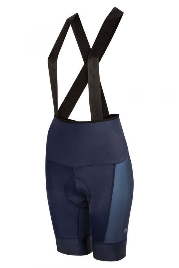 blauwe dames fietsbroek met rits