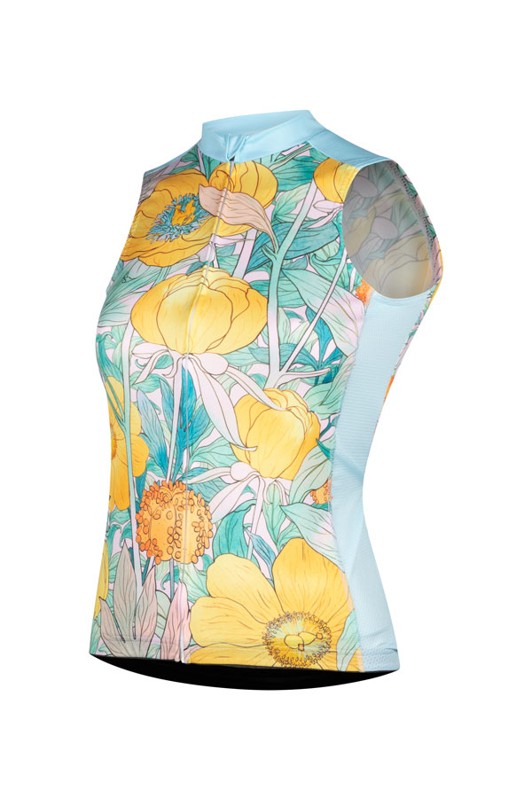 mouwloos-dames-fietsshirt-geel-lichtblauw