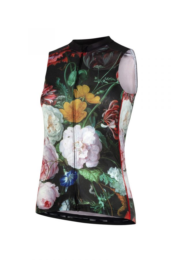 mouwloos-fietsshirt-dames-bloemen