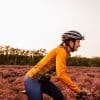 okergeel dames fietsjack met thermovoering