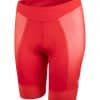 korte effen rode dames fietsbroek
