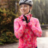 roze winter wielerjack dames